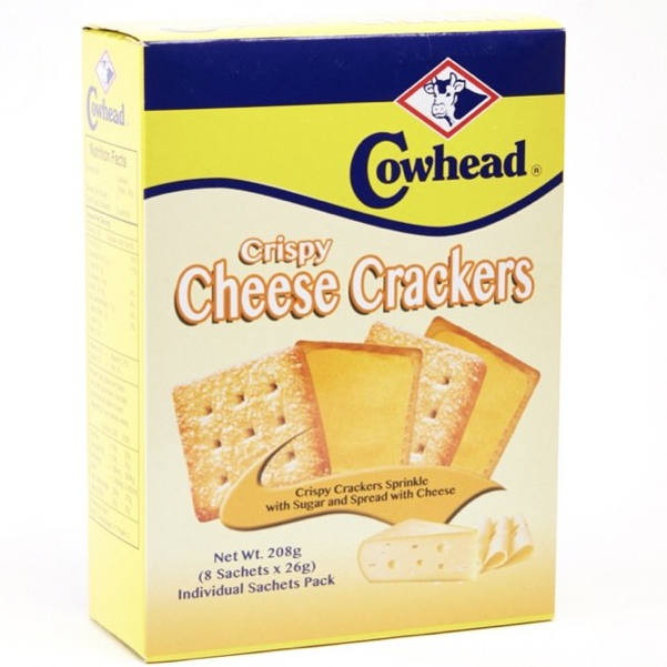Cowhead Crispy Cheese Crackers Sprinkle with Sugar and Spread with
