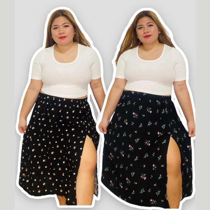 Plus size clearance maxi linen skirt