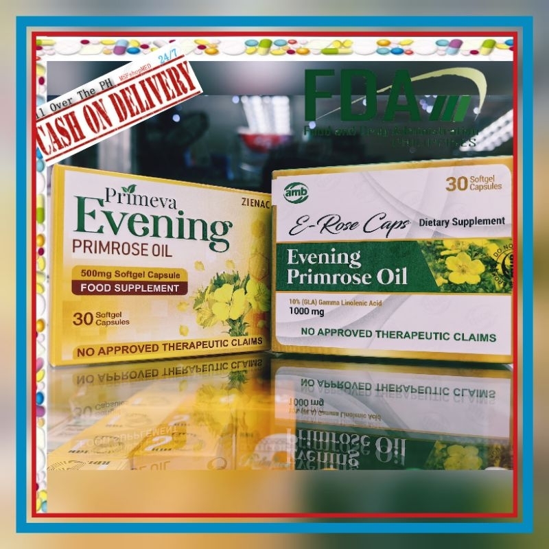 EVENING PRIMROSE OIL PRIMEVA / EROSE 10 (GLA) GAMMA LINOLENIC ACID