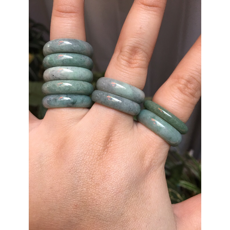 Jade Bangle Rings Real Authentic Jadeite Natural Crystal Actual photo posted on hand Shopee