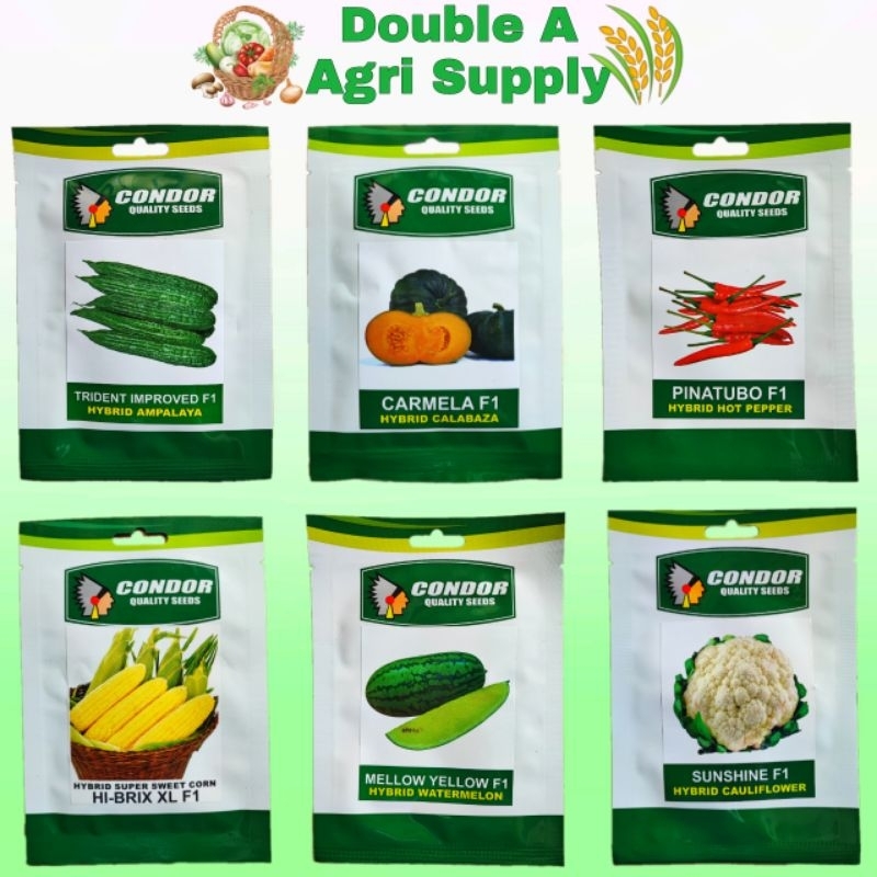Condor Seeds Pack Collection / Vegetable Seeds / Pechay, Mustasa, Sili ...