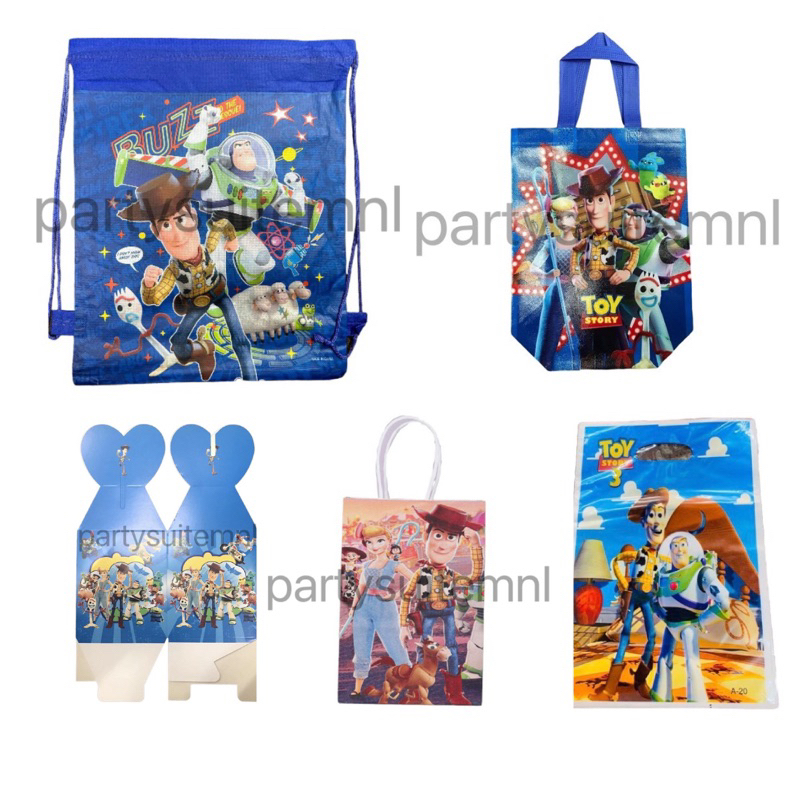 Toys Story Theme Kiddie Party Lootbags/ Paper Bags/ Drawstring Bags ...