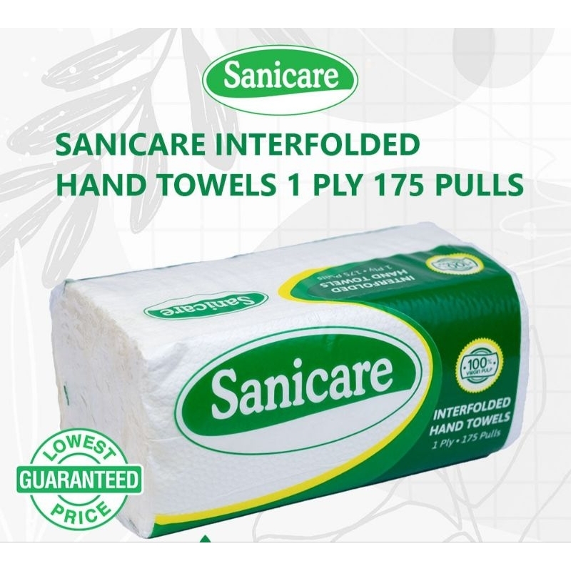 Sanicare Regular 1 Ply Interfolded Paper Towel Pack Shopee Philippines