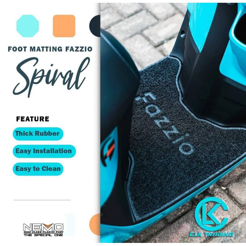 NEMO FOOT MATTING YAMAHA FAZZIO 125 | Shopee Philippines