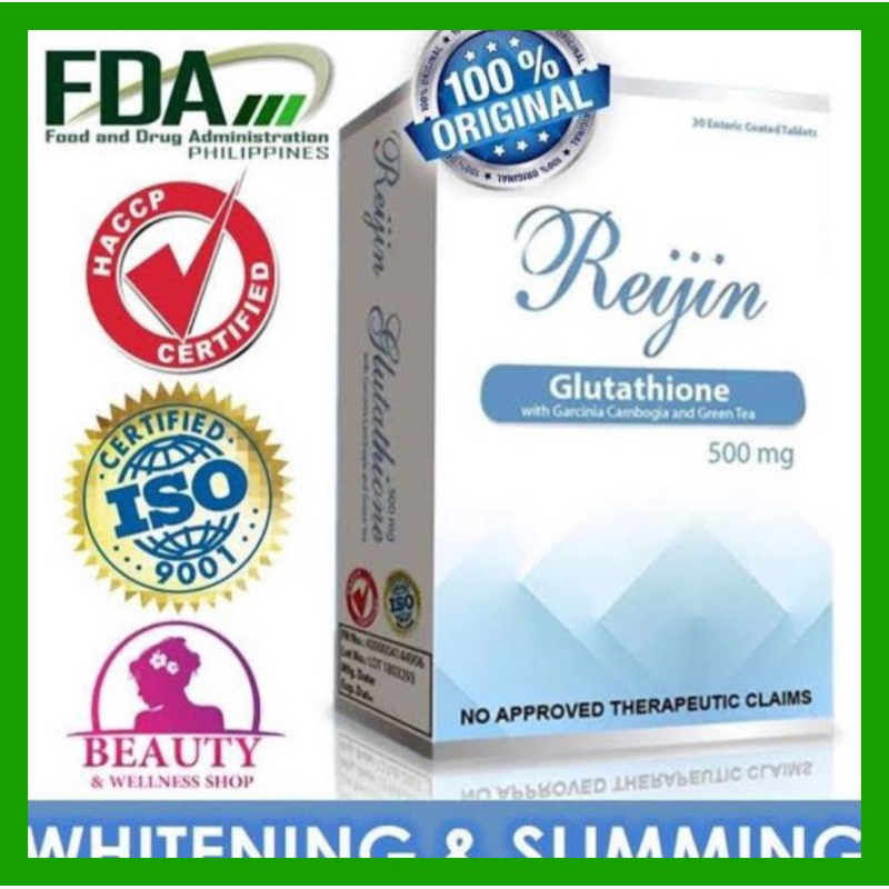 reijin glutathione Reijin Glutathione 100%Authentic 500mg 30Tablets per box