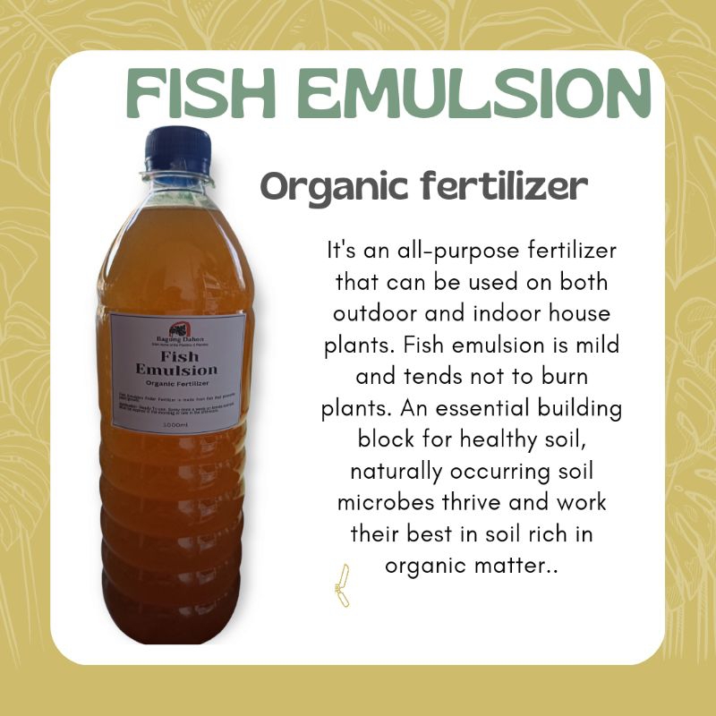 Fish Emulsion Organic 1000ml ( Ready to use) Shopee Philippines