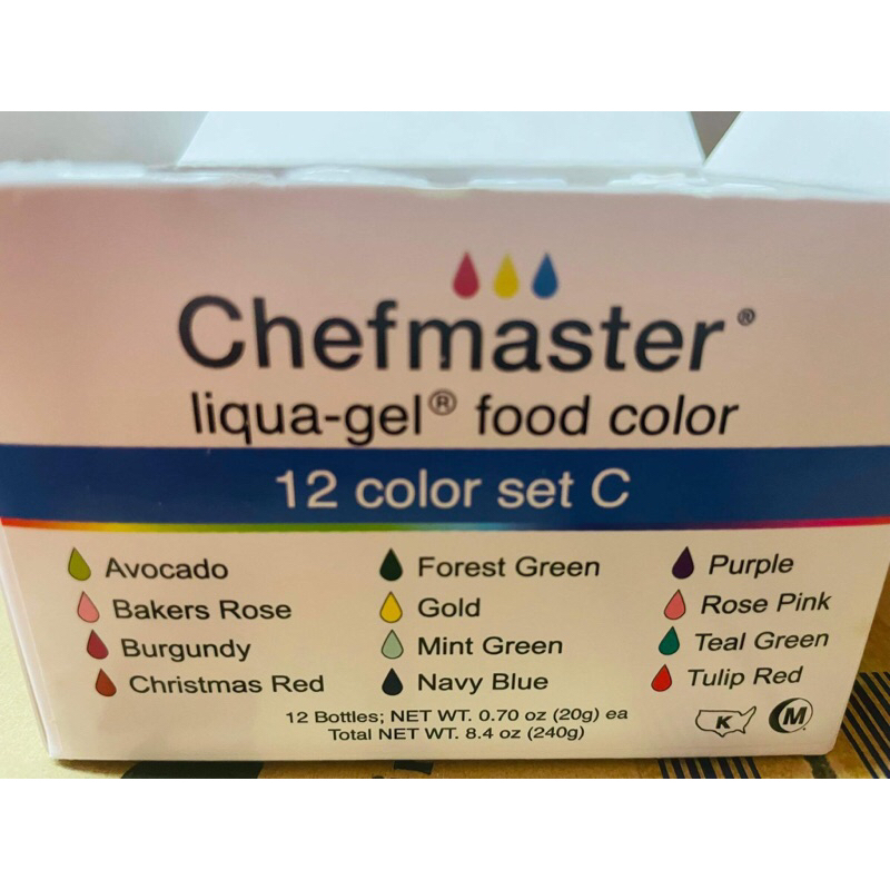 CHEFMASTER LIQUA-GEL FOOD COLOR (SET C) | Shopee Philippines