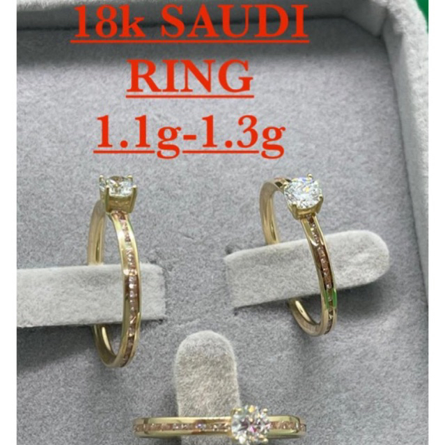 PAWNABLE 18K SAUDI GOLD ETERNITY RING Shopee Philippines