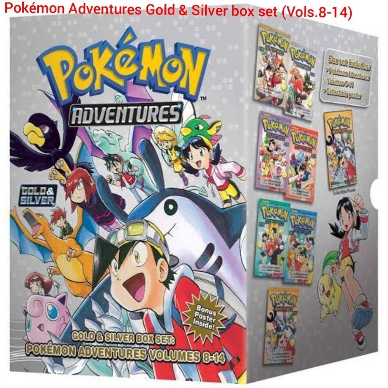 Pokémon Adventures Gold & Silver manga box set (Vols.8-14) | Shopee ...