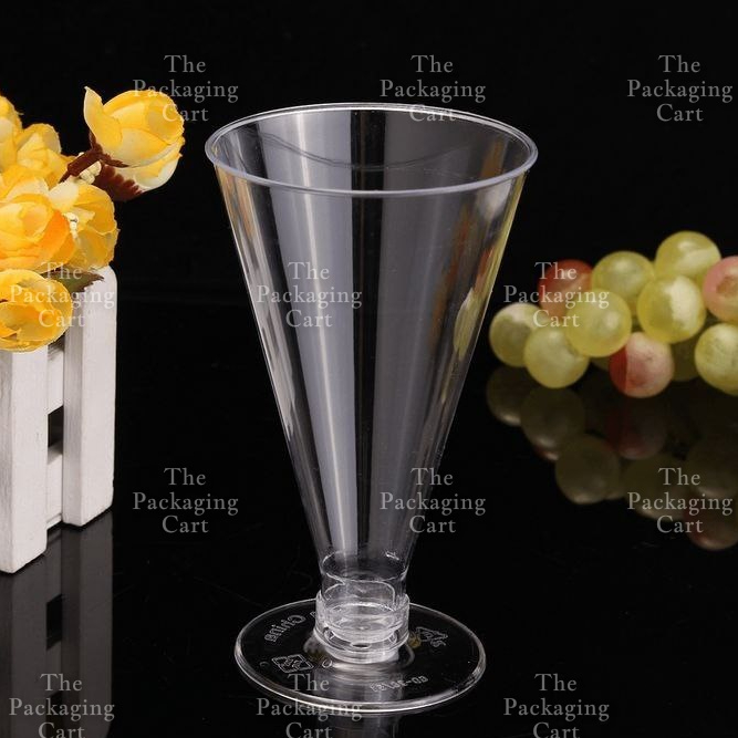 10pcs Transparent Champagne Dessert Cups Plastic Container Cocktail ...