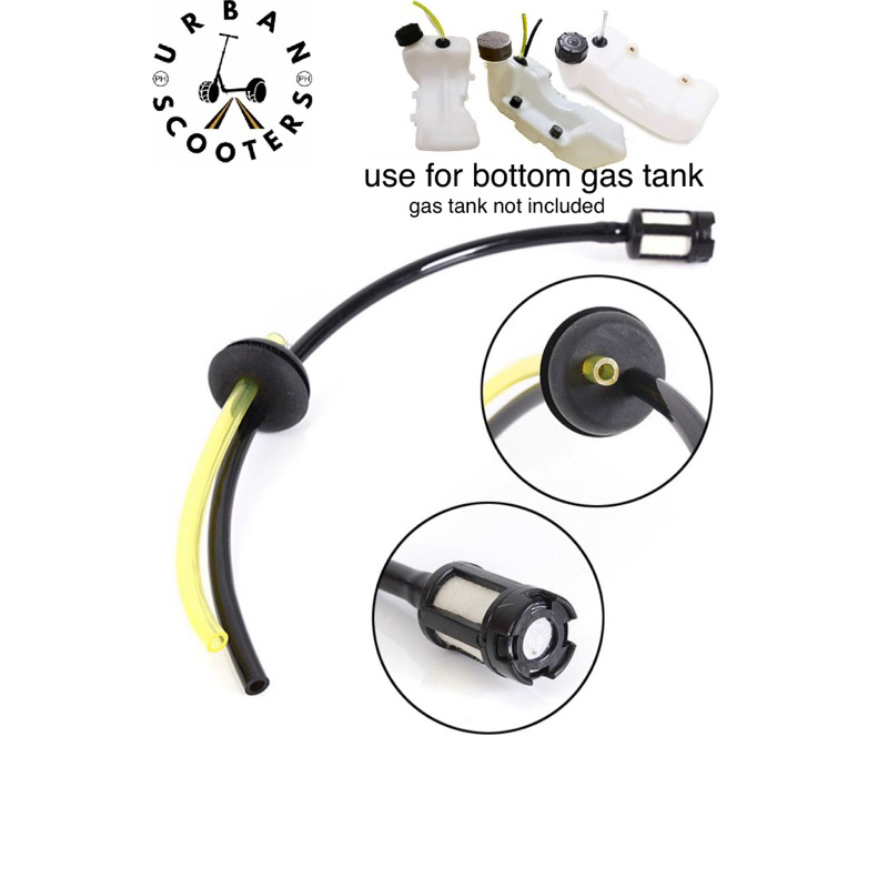 Bottom Gas tank hose set w/ main & return hose, rubber grommet & fuel