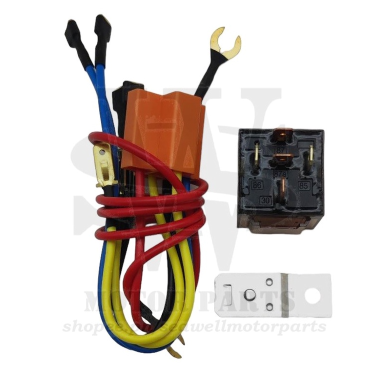 Motorcycle HORN RELAY SET 12V Transparent Horn Mini Driving Light Relay