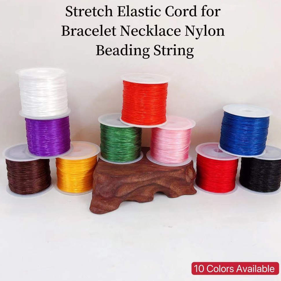 50M Stretch Elastic Cord For Bracelets Necklace Nylon Beading String Thread  Diy Jewelry