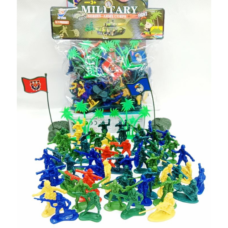 Mini Soldier Toy Play Set 68pcs | Shopee Philippines