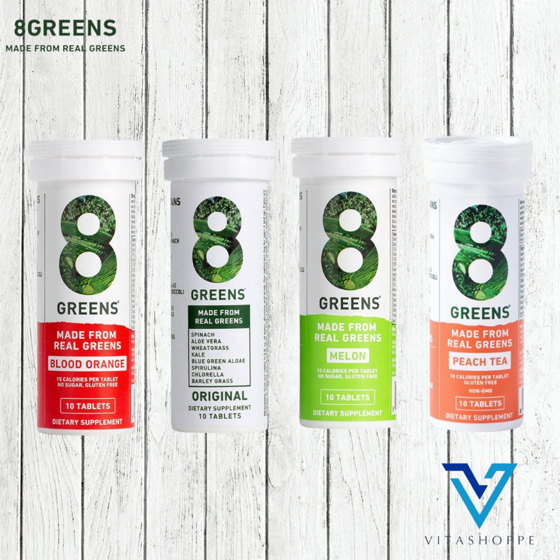 8Greens Daily Superfood Effervescent Tablets (Sold per tube) Shopee