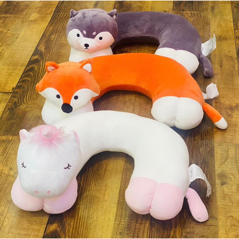 Animals Neck Pillow by Miniso Husky Unicorn Fox Shopee Philippines