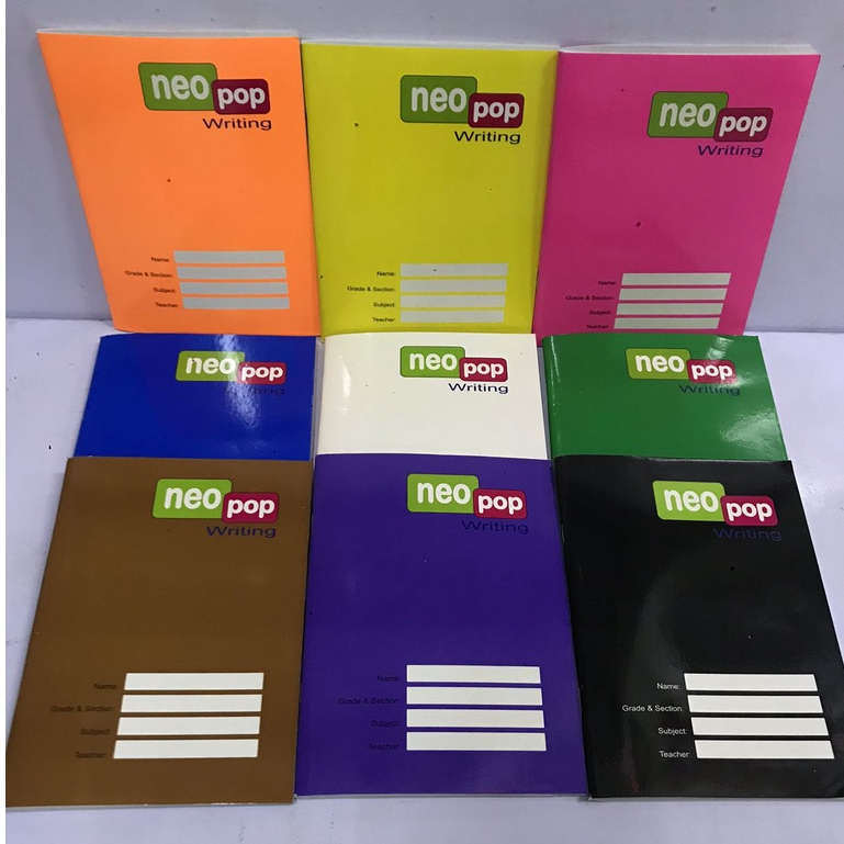 NeoPop Notebook Color Coding (Writing) 80lvs148mmx200mm | Shopee ... 