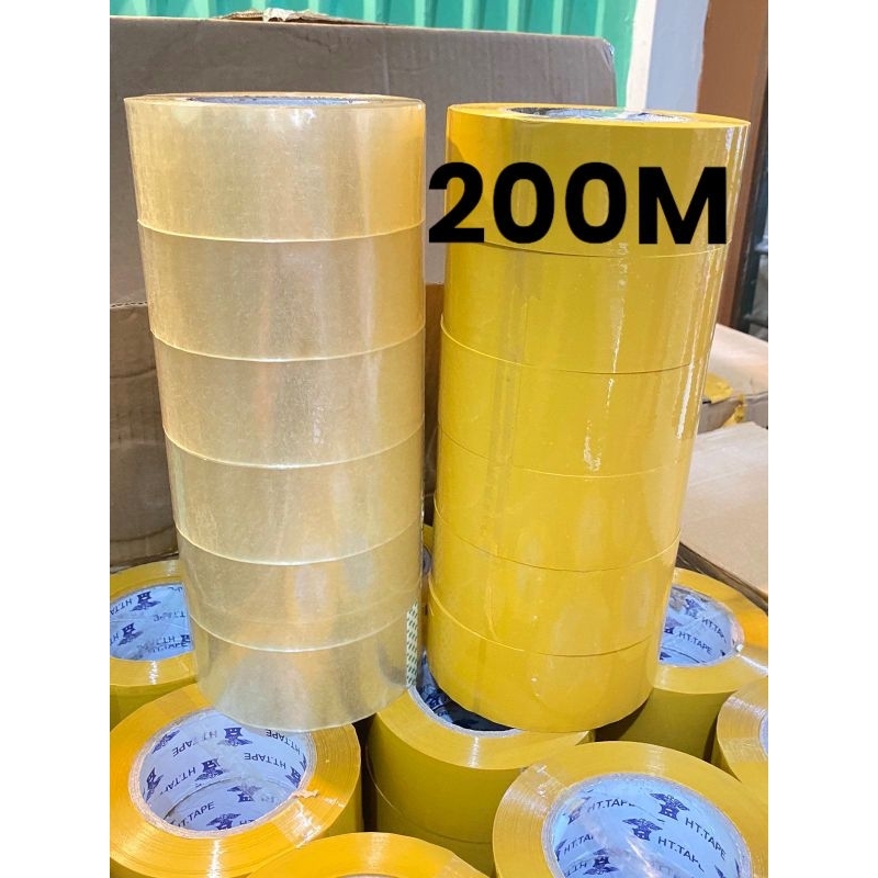 Packaging Clear Tape 200Meters Sealing Rolling Packing Materials 200M ...