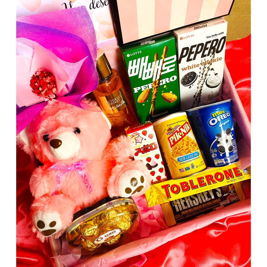 Teddy Gift Set For Her (Anniversary/monthsary gift for girlfriend/loved