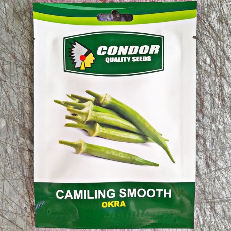 CAMILING SMOOTH OKRA SEEDS (7 GRAMS) by CONDOR | Shopee Philippines