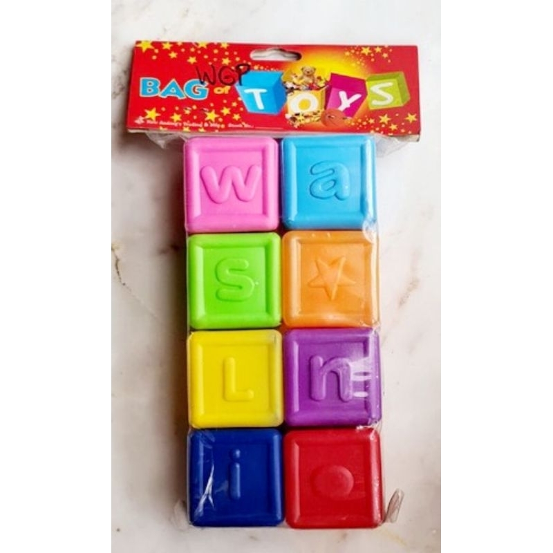 Alphabet Plastic Blocks Educational Blocks per Pack | Shopee Philippines