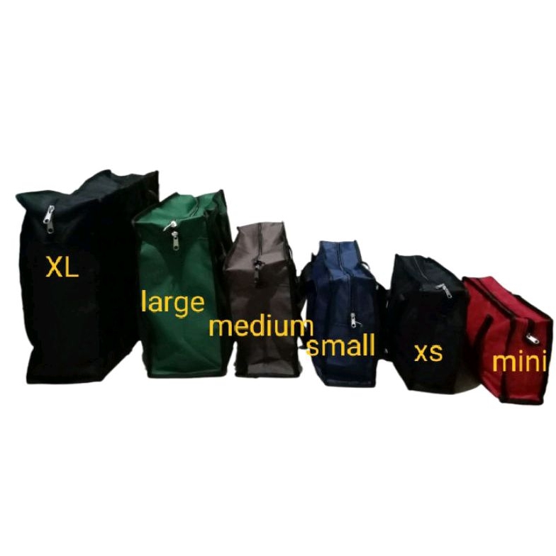 telabag/durabag double zipper (6 sizes) | Shopee Philippines