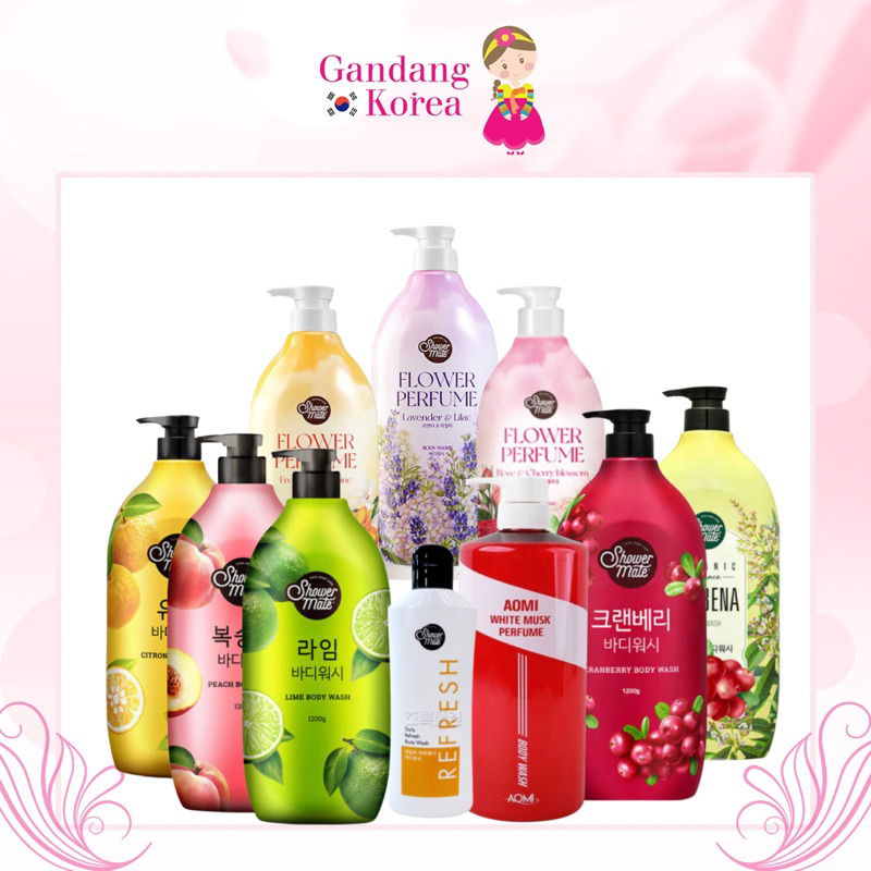 Aekyung Shower Mate Body Wash Peach Lime Citron Flower Korea | Shopee ...