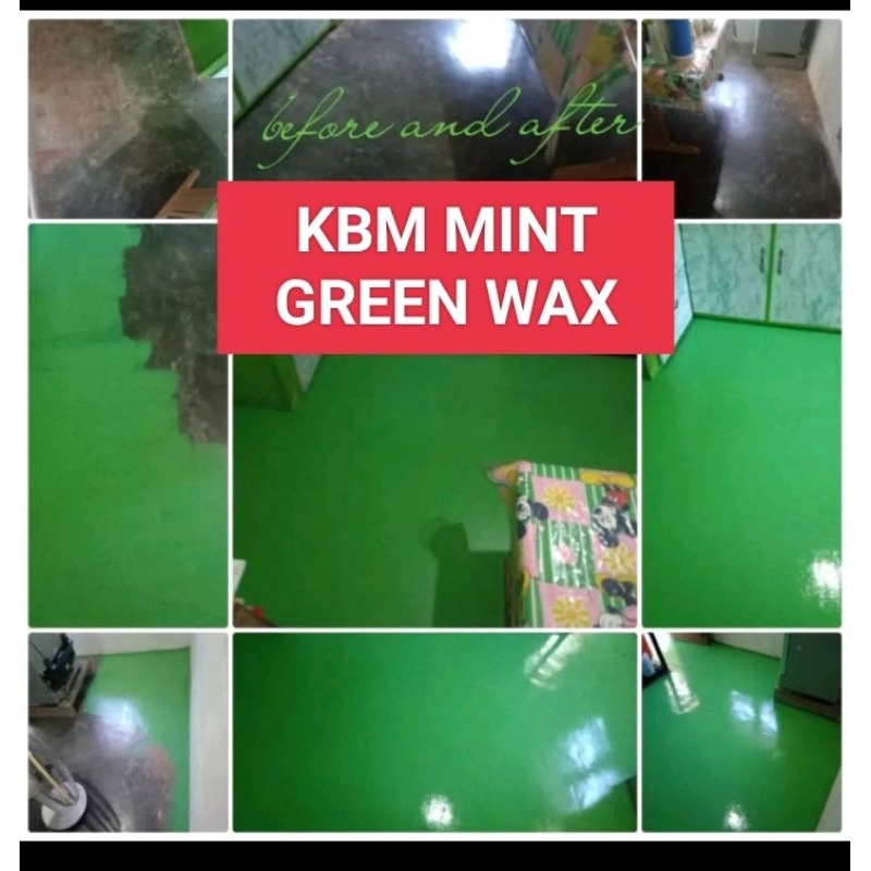 KBM liquid wax 1 liter MINT GREEN Shopee Philippines