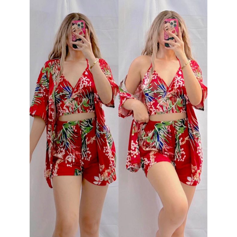 KIMONO 3 in 1 SET SWIMWEAR Shopee Philippines