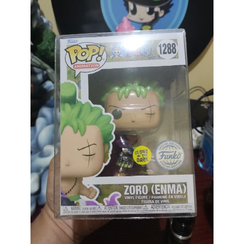 Funko POP! Animation One Piece Zoro (Enma) Glow in the Dark FSE 1288 with free protector