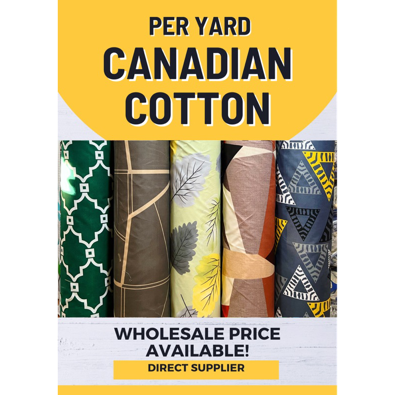 PURE CANADIAN COTTON TELA PER YARD 94in Width | Shopee Philippines