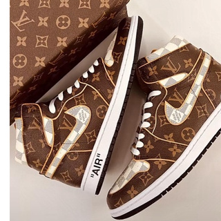 Kasut lelaki 100% Original Louis Vuitton LV Nike Air Jordan Sneakers, Men's  Fashion, Footwear, Sneakers on Carousell