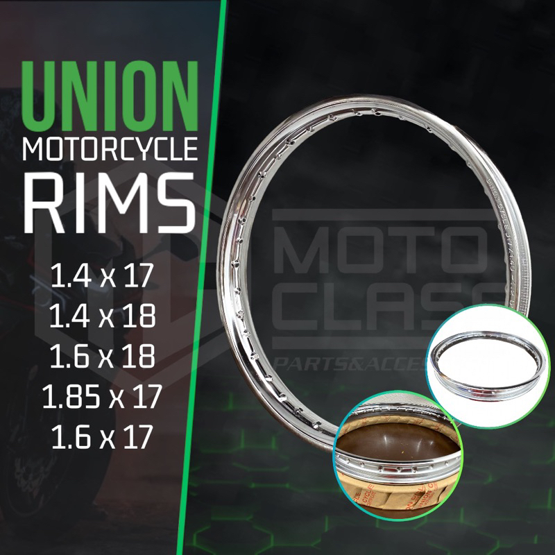Union Rim 1.4, 1.6 & 1.85 Rim 16,17,18 | Lazada PH