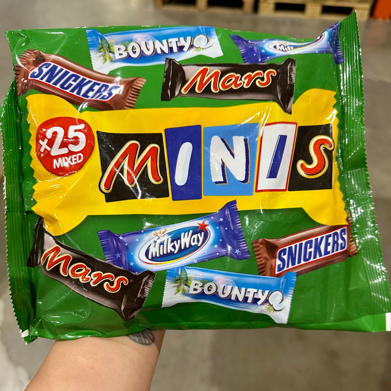 Mars Minis Assorted Chocolate 500g, Mars, Bounty, Milkyway, Snickers ...