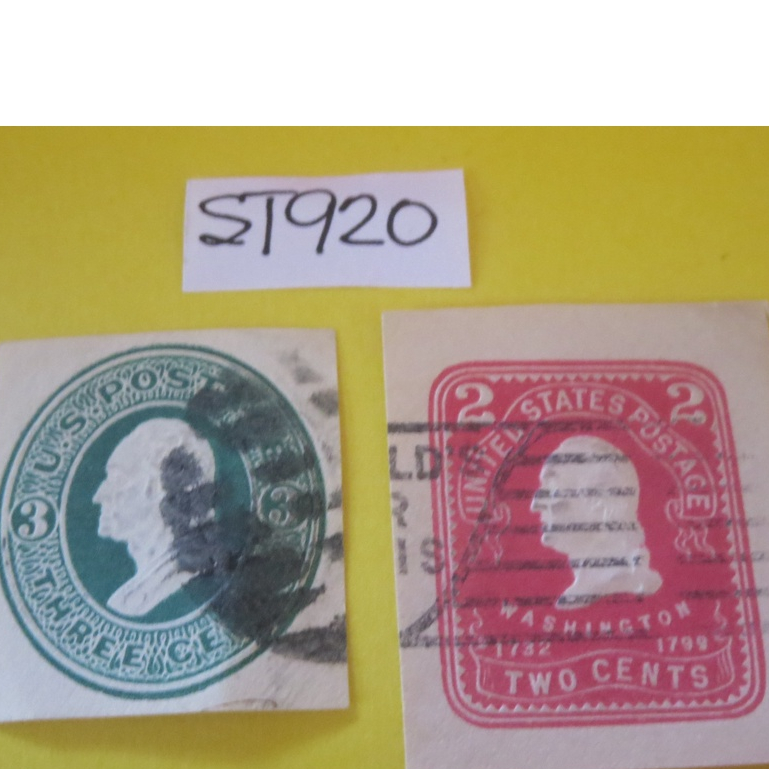 ST920 USA POSTAGE STAMPS COLLECTION EMBOSSED CUT OVAL AIRMAIL STAMPS ,19301945, Rare, 2 pcs