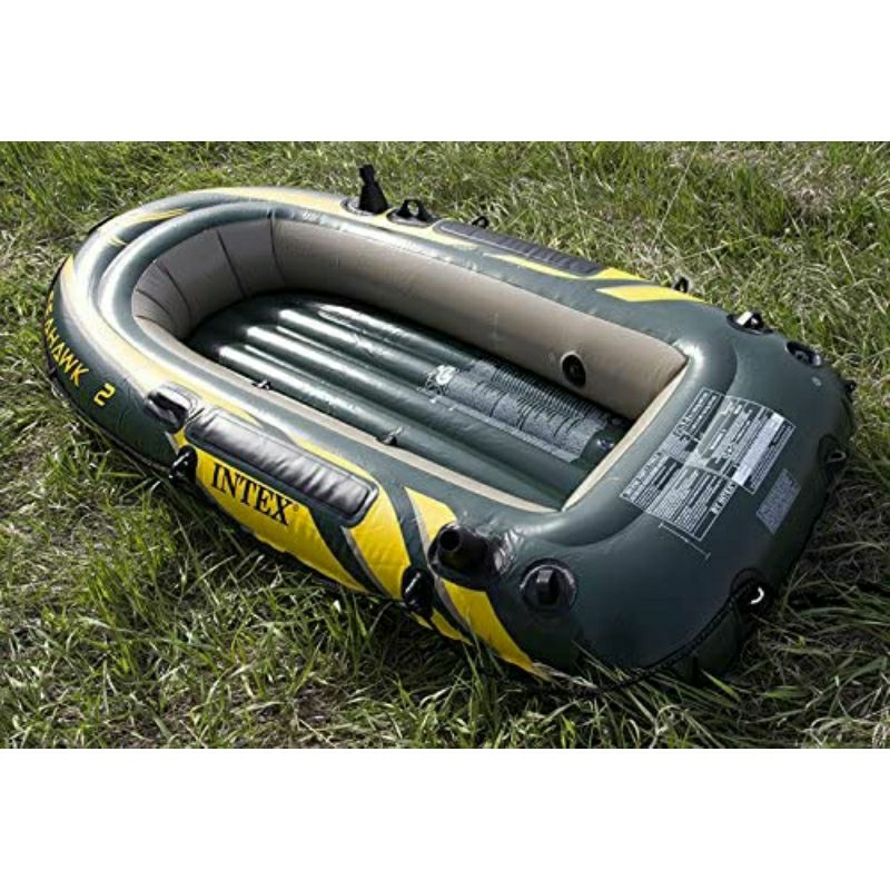 Intex Seahawk 2 Fishing Boat Set with Oars - 68347, Green Details ...
