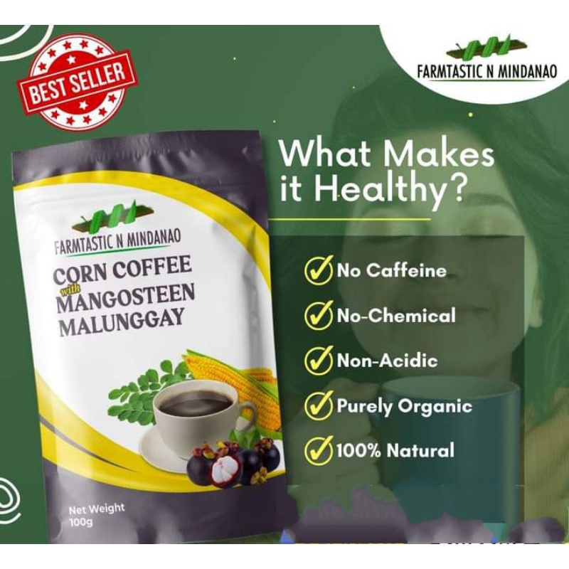 FARMTASTIC N MINDANAO Coffee with Mangosteen and Malunggay 100g