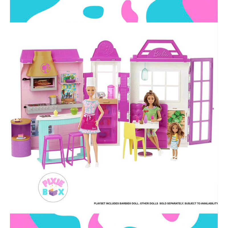 Barbie Cook ‘n Grill Restaurant Playset (30+ pieces) Shopee Philippines