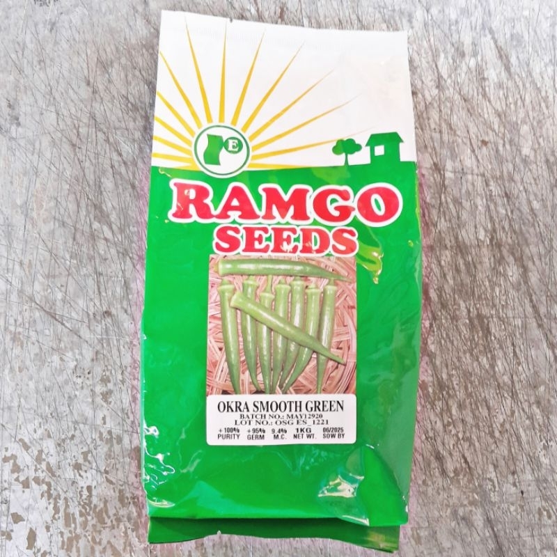SMOOTH GREEN OKRA SEEDS (1 KILO) by RAMGO Shopee Philippines