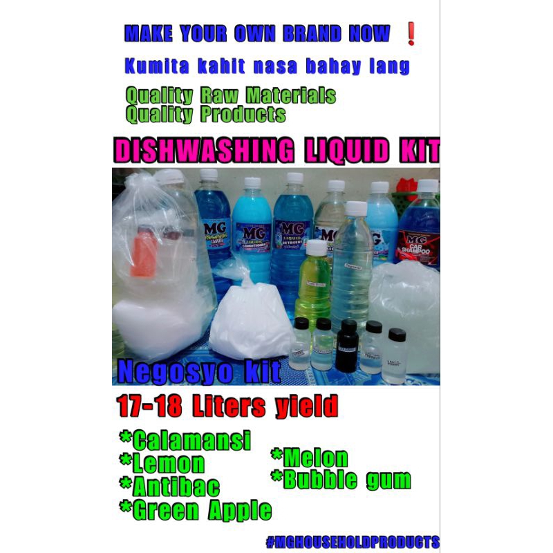 DIY DISHWASHING LIQUID KIT 1617L YIELDS Shopee Philippines