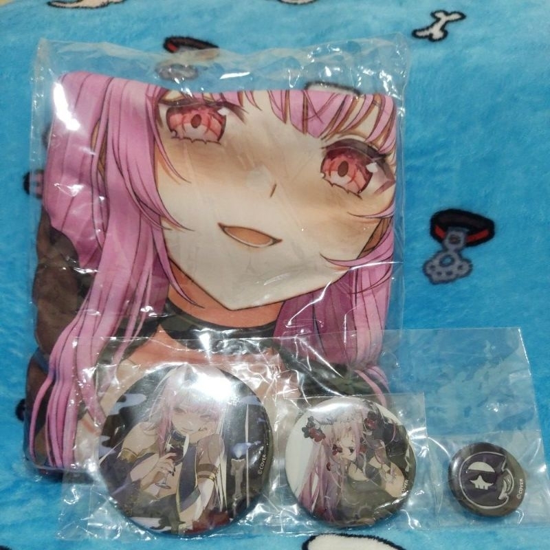 Hololive Merch Calliope Mori Dakimakura and badges Shopee Philippines