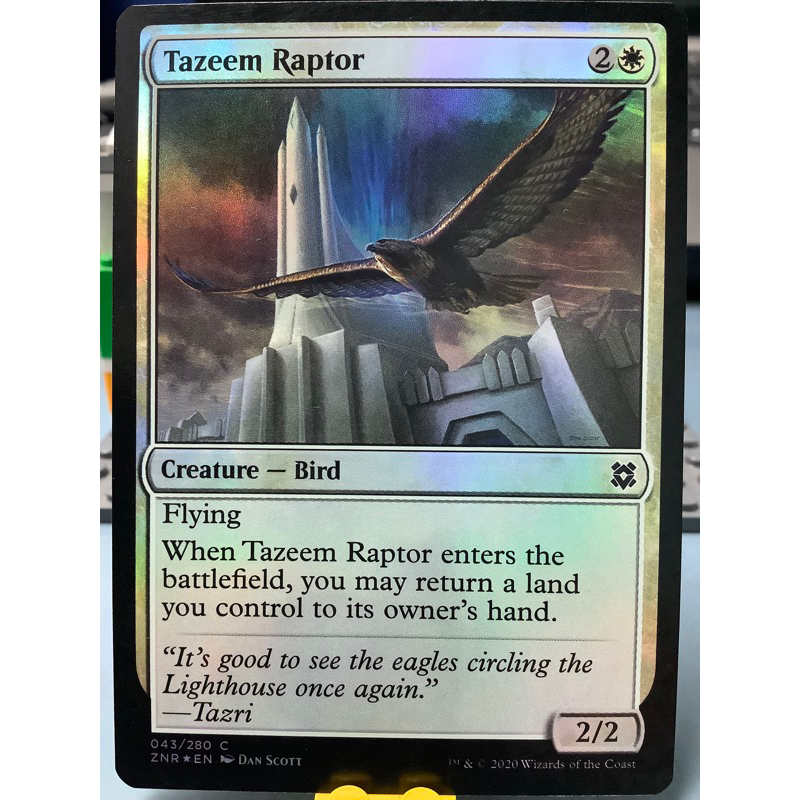 MAGIC: The Gathering - Tazeem Raptor foil (Zendikar Rising) | Shopee ...