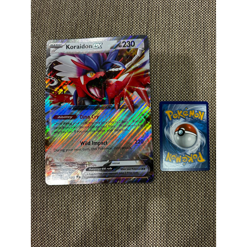 Jumbo oversize Koraidon Ex Card Shopee Philippines