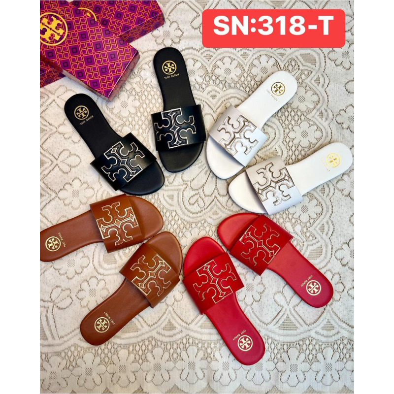 H380 TORY BURCH TOP G SANDALS WITH FREE BOX | Shopee Philippines