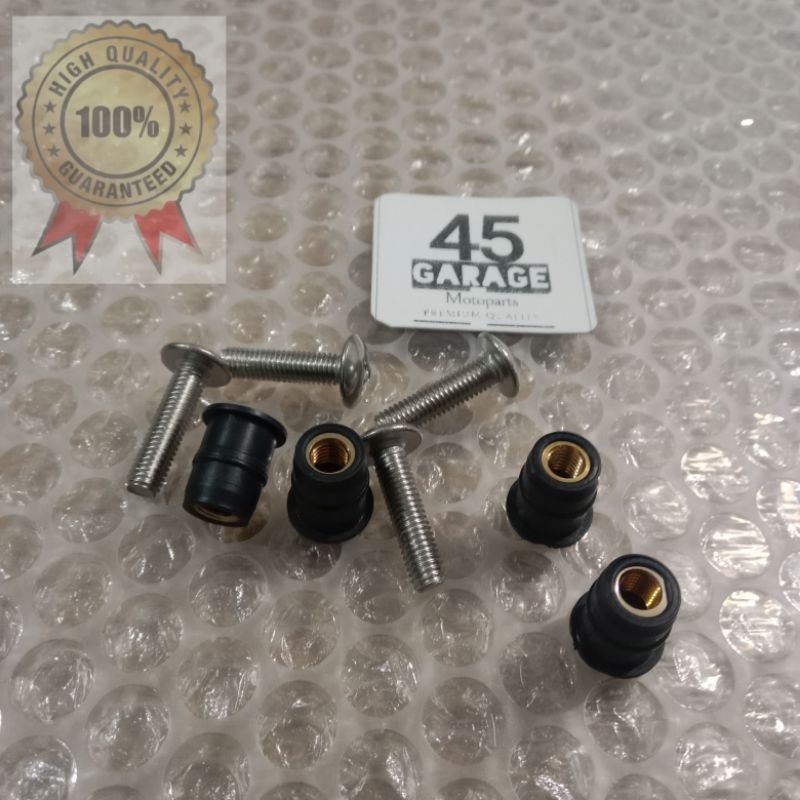 ADV/PCX/AEROX/NMAX/R15/R6/R3/GSX/NINJA VISOR WINDSHIELD NUT+BOLT[PER PIECE] Shopee Philippines