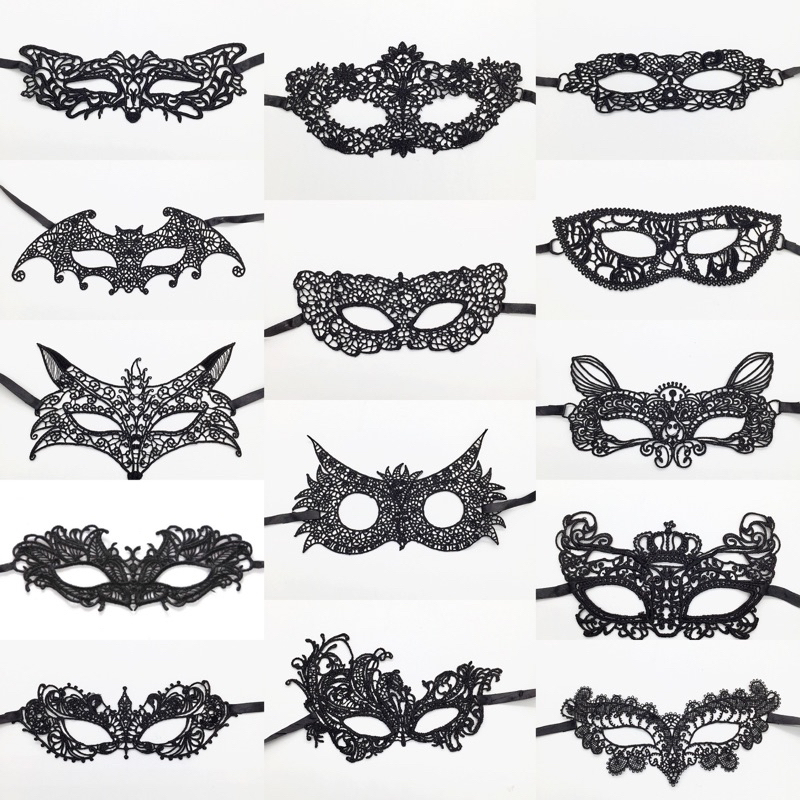 Party Mask Masquerade Women Animal Design Soft Lace | Shopee Philippines