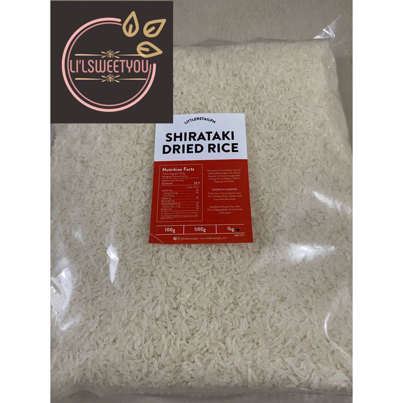 Dried Shirataki Rice 1 Kilo | Konjac Keto/Low Carb Diet / Skinny Rice ...