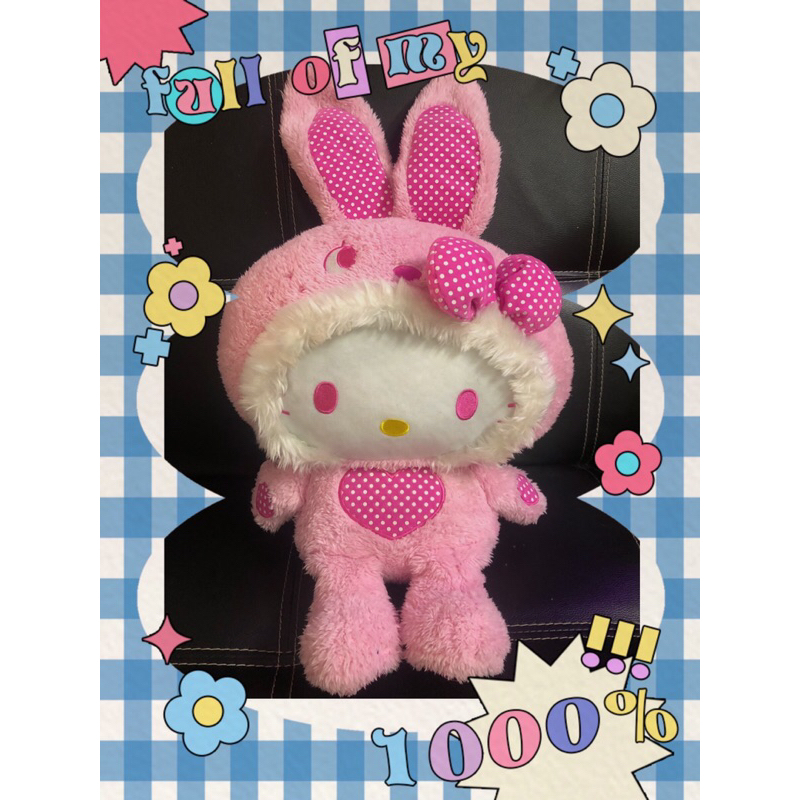 Hello kitty Bunny Stufftoy Preloved | Shopee Philippines