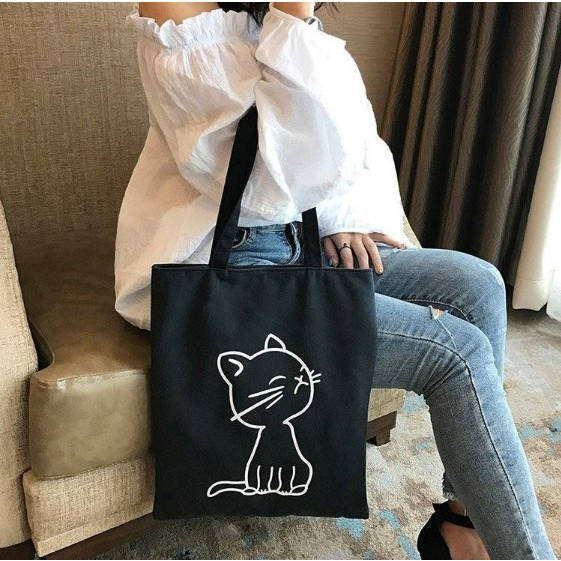 Korean New Fashion Canvas Tote Bag Canvas Shoulder Bags Simple With ...