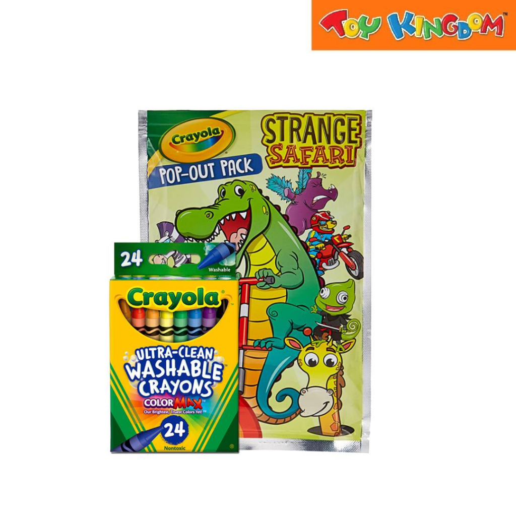 Crayola PopOut Pack + 24 UltraClean Washable Crayons Color Max